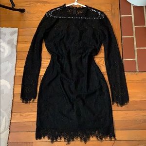 Lulus black lace night dress
